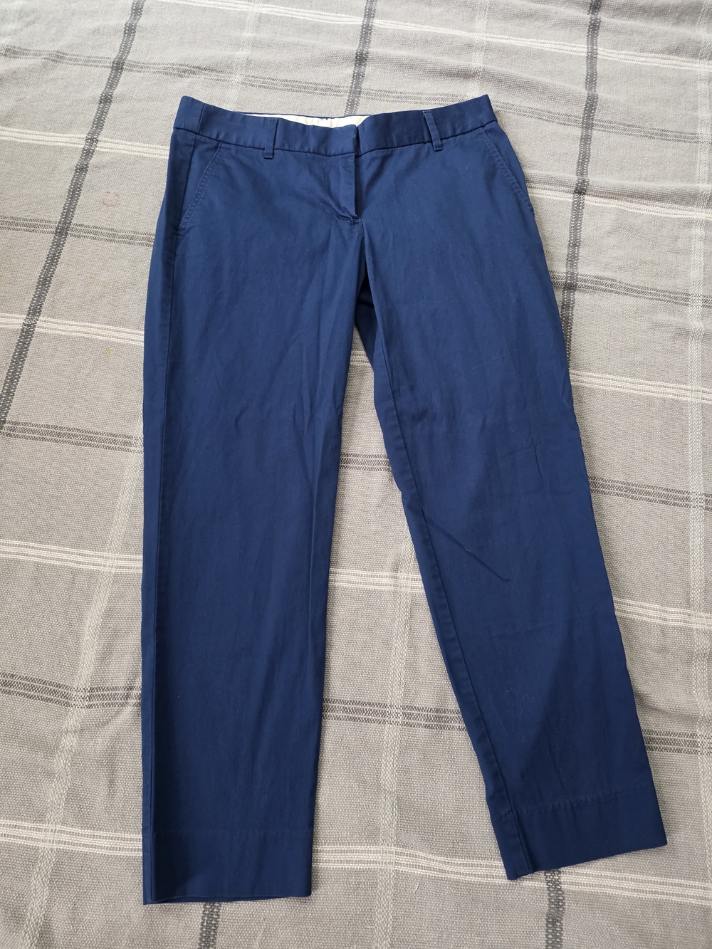 J. Crew Bright Blue Slim Straight Chino Trousers